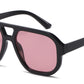 FC 5860 - Fashion Square Brow Bar Plastic Sunglasses