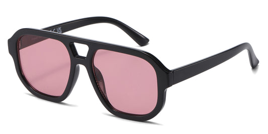 FC 5860 - Fashion Square Brow Bar Plastic Sunglasses