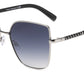 FC 6548 - Metal Cat Eye Flat Lens Sunglasses