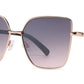 FC 6548 - Metal Cat Eye Flat Lens Sunglasses