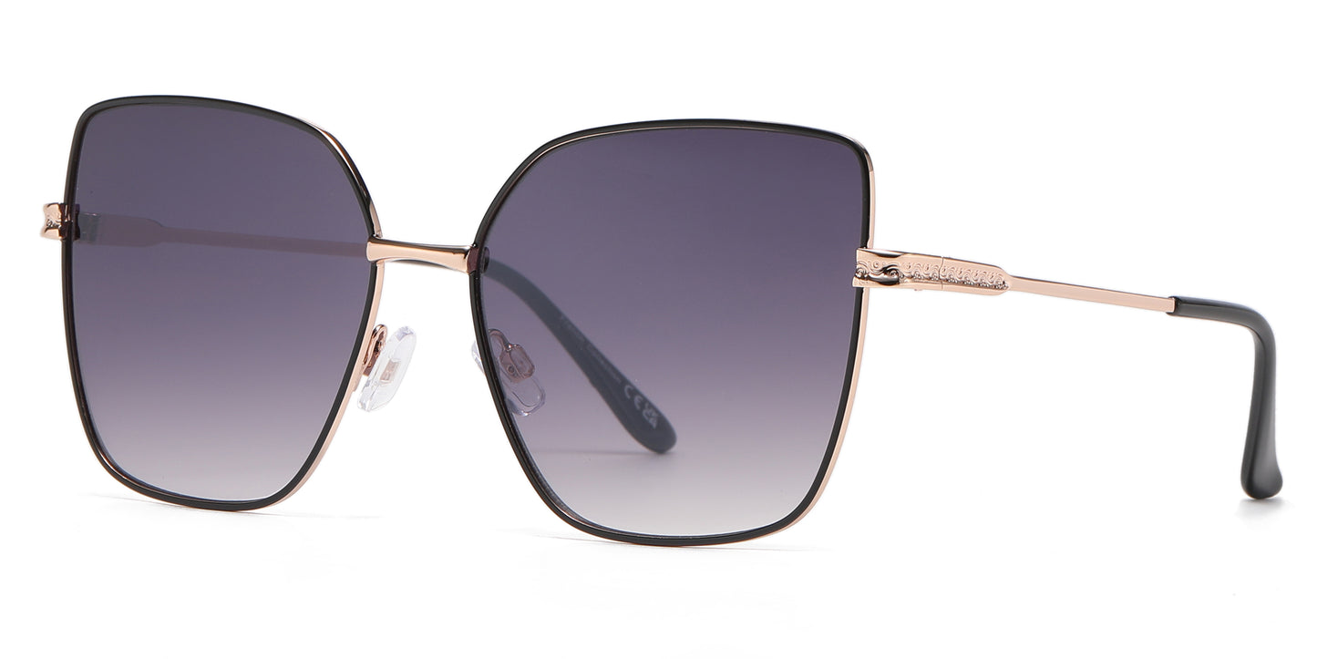 FC 6562 - Fashion Metal Cat Eye Sunglasses