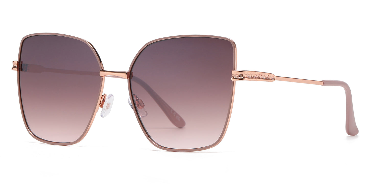 FC 6562 - Fashion Metal Cat Eye Sunglasses