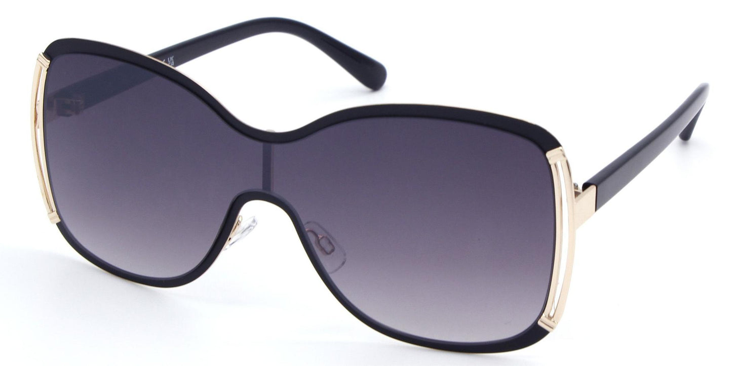 FC 6564 - Metal One Piece Butterfly Sunglasses