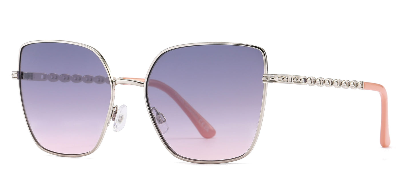 FC 6575 - Fashion Metal Cat Eye Sunglasses