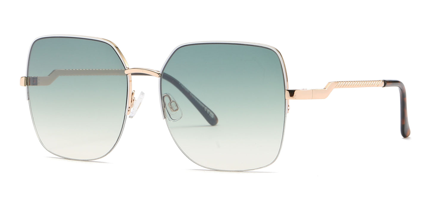 FC 6580 - Fashion Metal Semi-rimless sunglasses