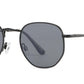 PL 3983 - Round Geometric Metal Polarized Sunglasses