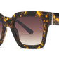 FC 6589 - Fashion Square Sunglasses with Flat Lens