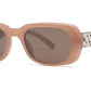 FC 6590 - Small Square Women Fashion Plastic Sunglasses