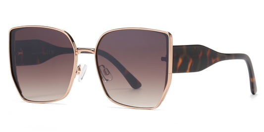 FC 6594 - Square Butterfly Metal Women Sunglasses