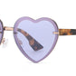 FC 6595A - Colorful Rimless Heart Shape Metal Sunglasses