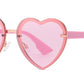 FC 6595A - Colorful Rimless Heart Shape Metal Sunglasses