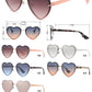 FC 6595 - Rimless Heart Shape Metal Sunglasses