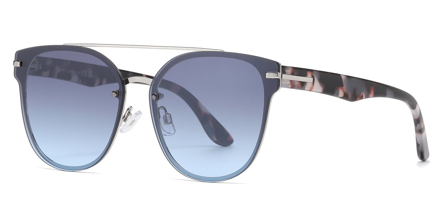 FC 6599 - Fashion Metal Rimless Sunglasses