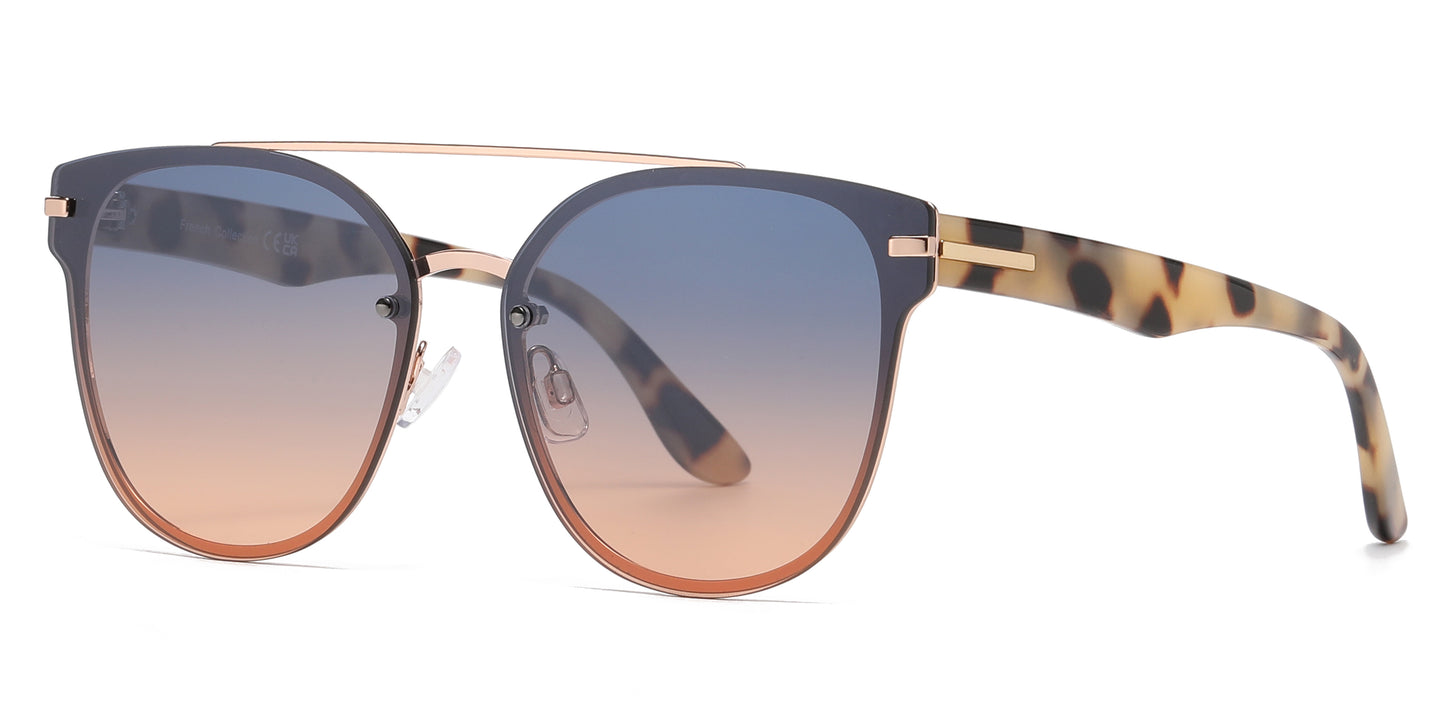 FC 6599 - Fashion Metal Rimless Sunglasses