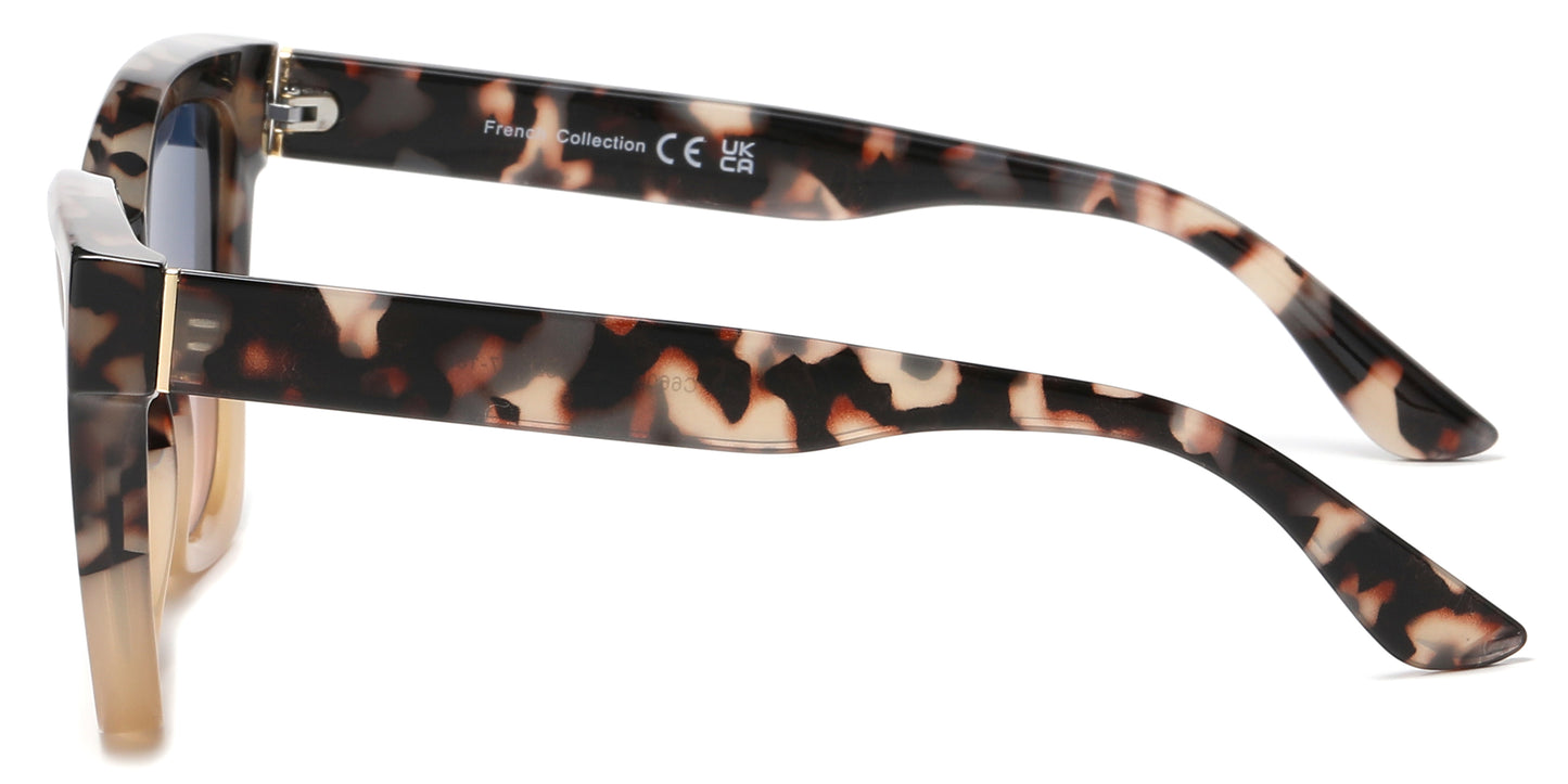 FC 6600 - Square Thick Frame Plastic Sunglasses