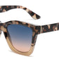 FC 6600 - Square Thick Frame Plastic Sunglasses