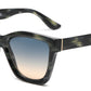 FC 6600 - Square Thick Frame Plastic Sunglasses