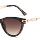 FC 6601 - Cat Eye with Chain Detail on Temple Plastic Sunglasses