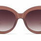 FC 6607 - Large Round Women Fashion Plastic Sunglasses