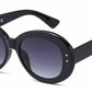 FC 6607 - Large Round Women Fashion Plastic Sunglasses