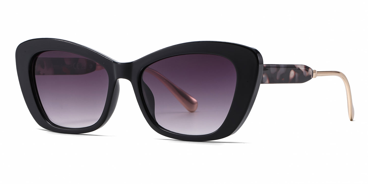 FC 6609 - Classic Women Cat Eye Plastic Sunglasses