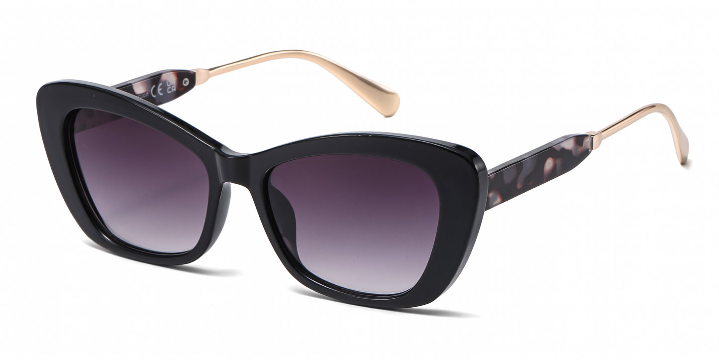FC 6609 - Classic Women Cat Eye Plastic Sunglasses