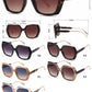 FC 6610 - Fashion Square Women Plastic Sunglasses