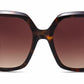 FC 6610 - Fashion Square Women Plastic Sunglasses