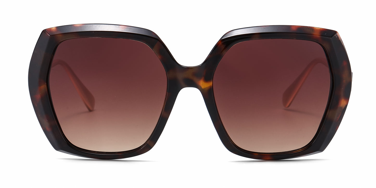 FC 6610 - Fashion Square Women Plastic Sunglasses