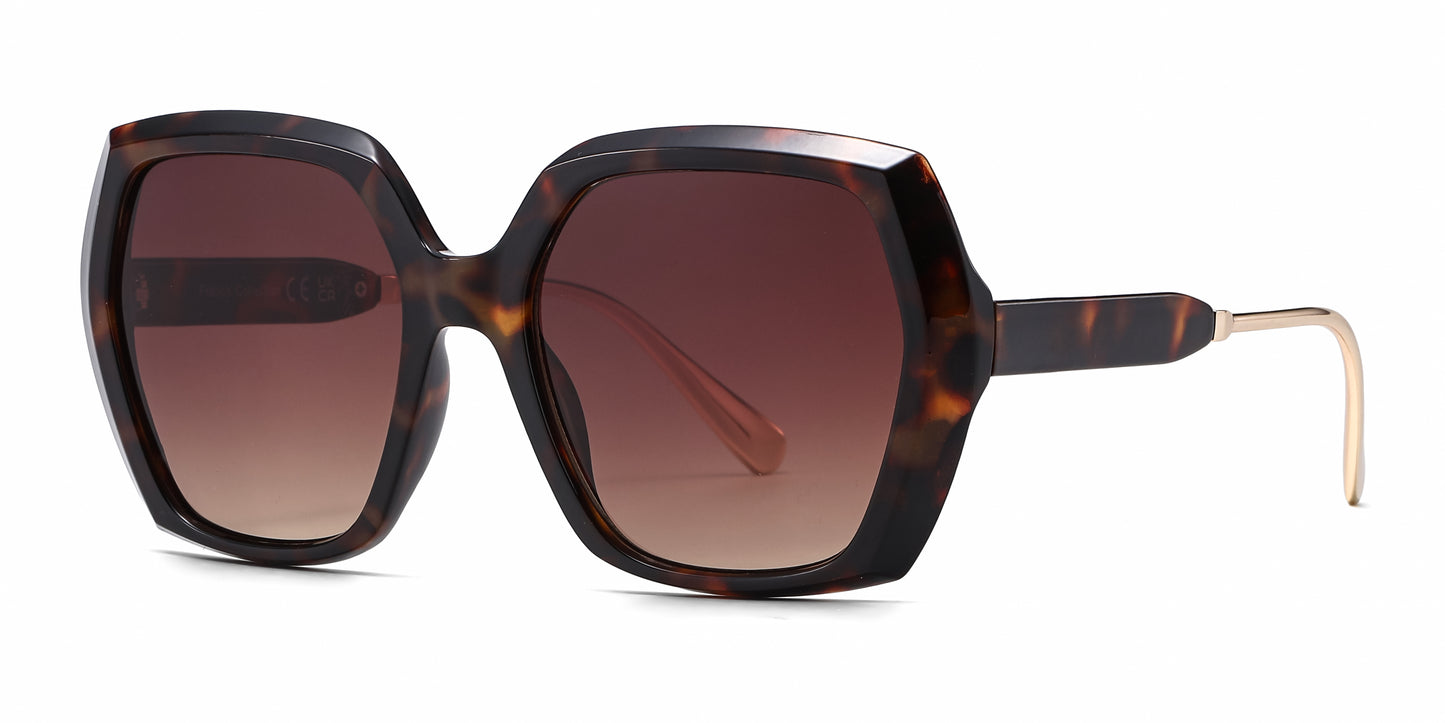 FC 6610 - Fashion Square Women Plastic Sunglasses