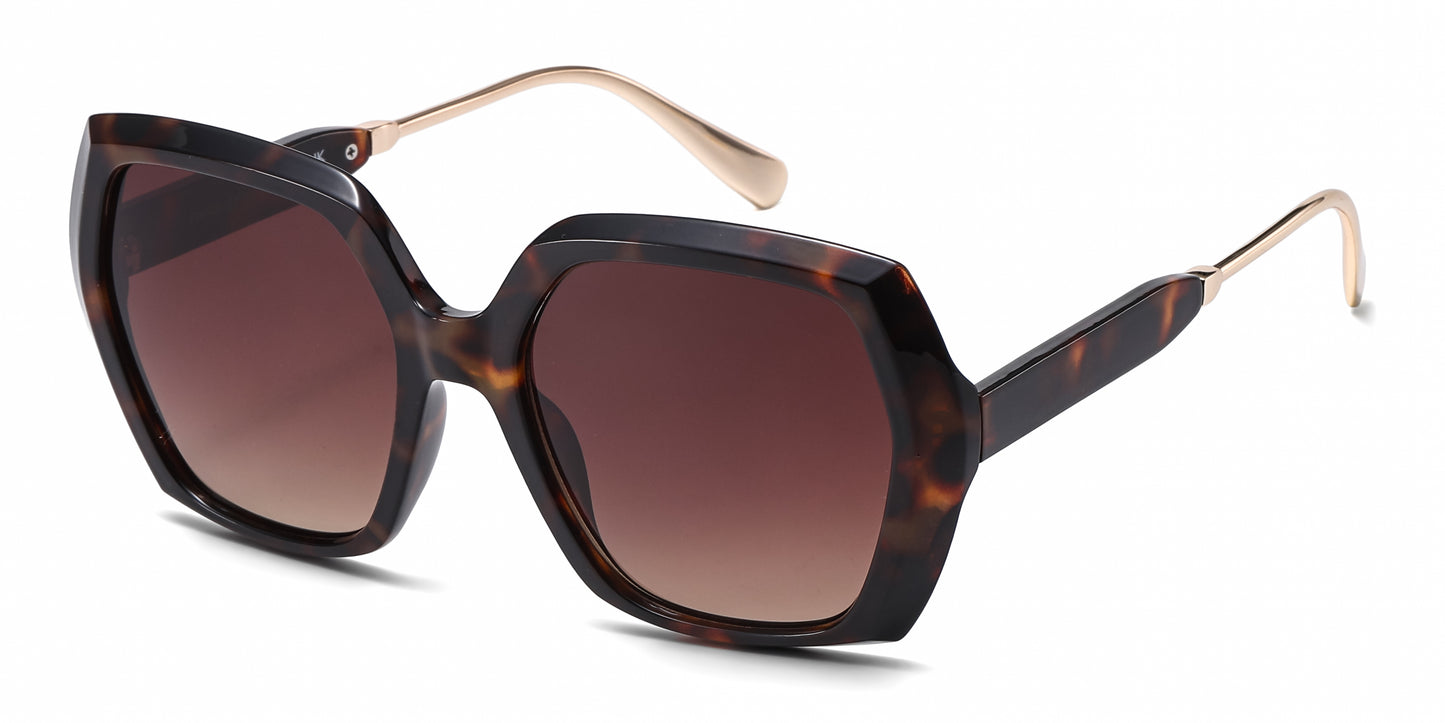 FC 6610 - Fashion Square Women Plastic Sunglasses