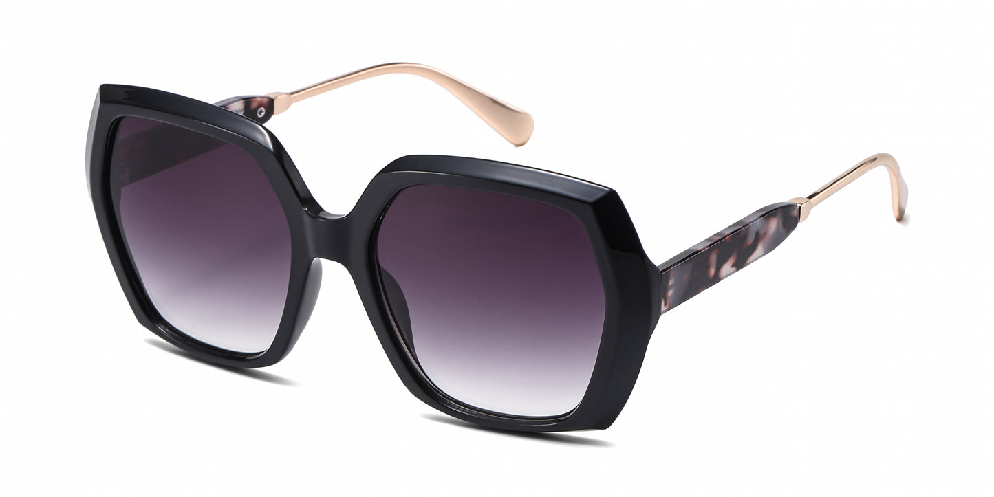 FC 6610 - Fashion Square Women Plastic Sunglasses