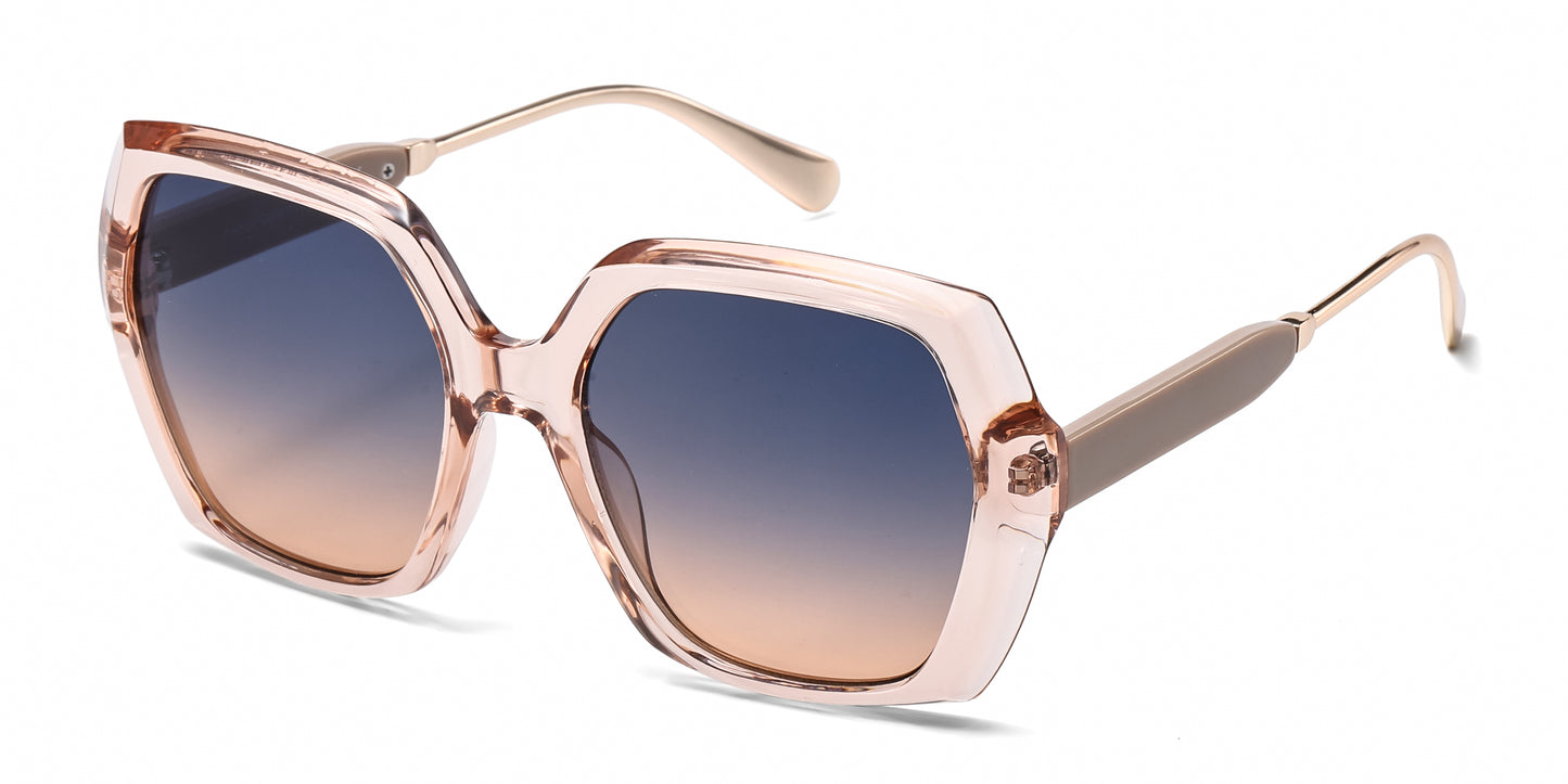 FC 6610 - Fashion Square Women Plastic Sunglasses