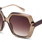 FC 6610 - Fashion Square Women Plastic Sunglasses