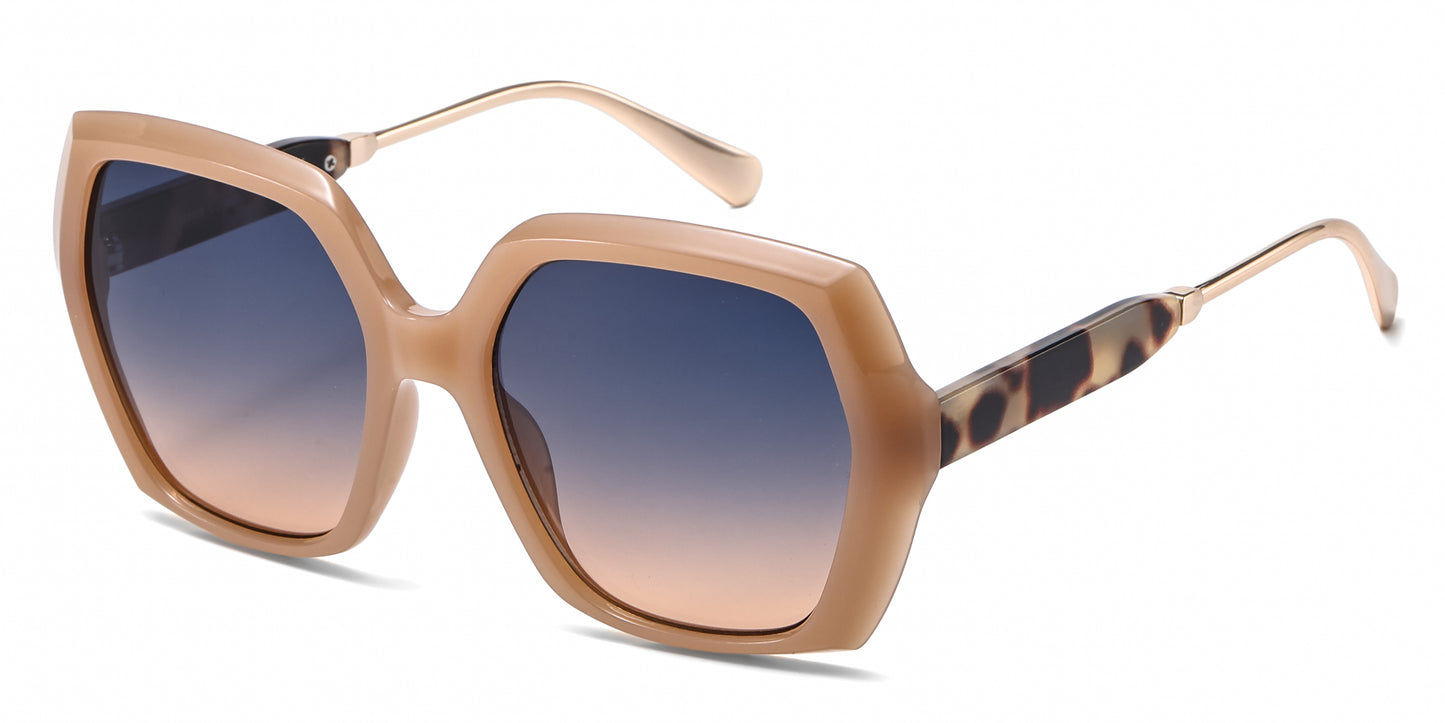 FC 6610 - Fashion Square Women Plastic Sunglasses