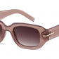 FC 6611 - Rectangular Plastic Sunglasses