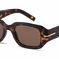 FC 6611 - Rectangular Plastic Sunglasses