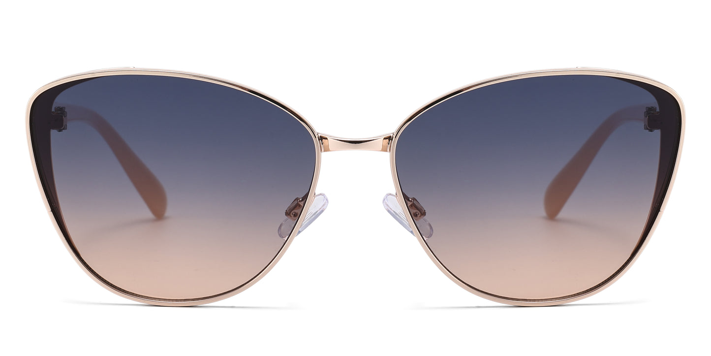 FC 6613 - Fashion Metal Cat Eye Sunglasses