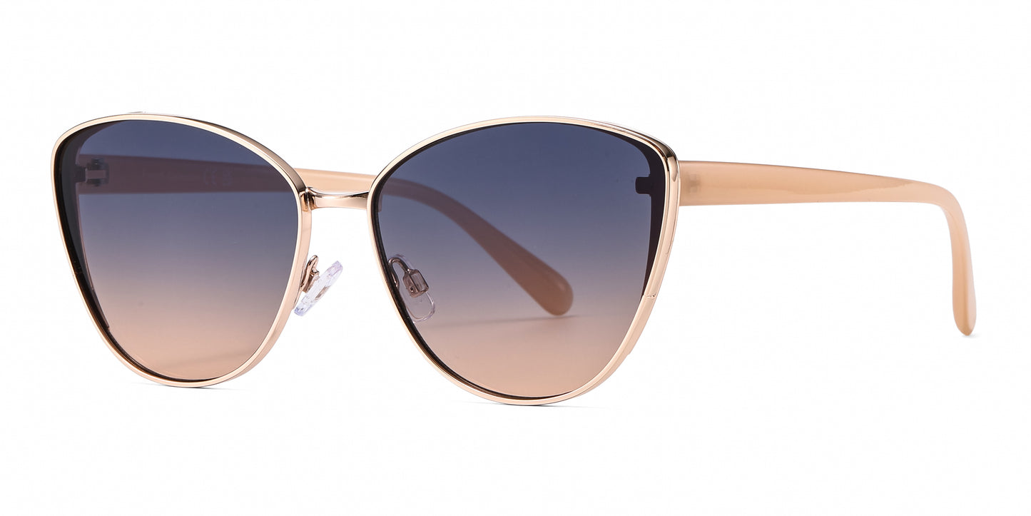 FC 6613 - Fashion Metal Cat Eye Sunglasses