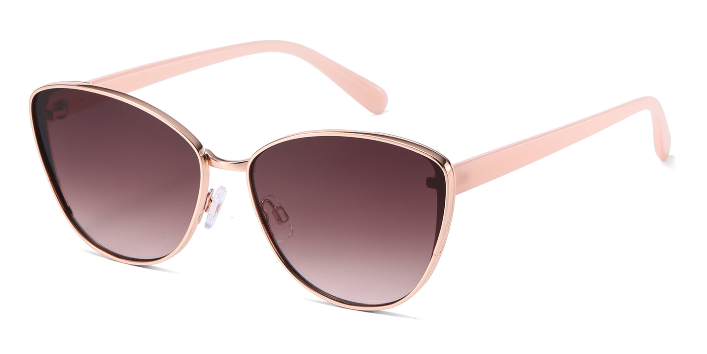 FC 6613 - Fashion Metal Cat Eye Sunglasses