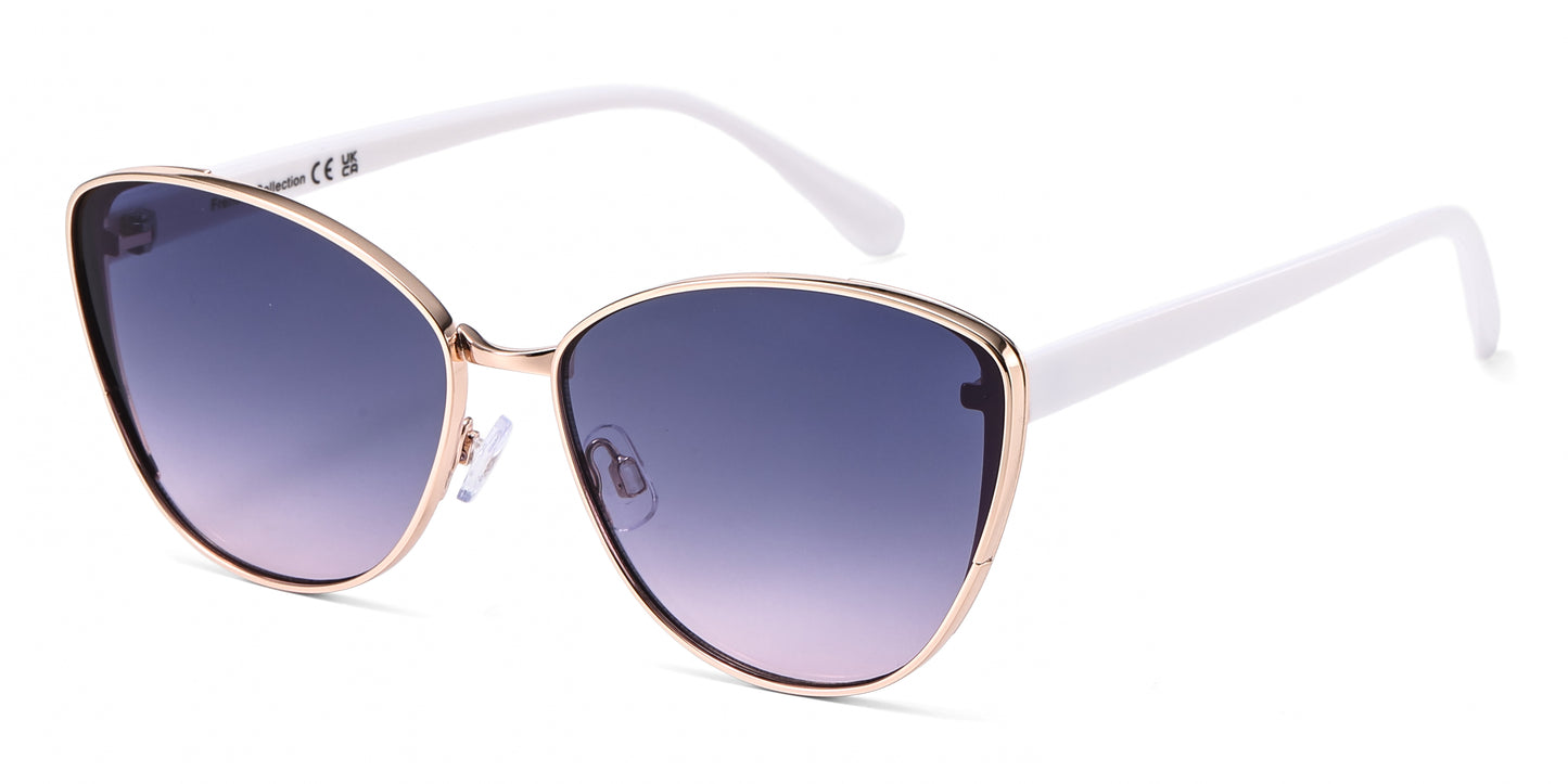 FC 6613 - Fashion Metal Cat Eye Sunglasses