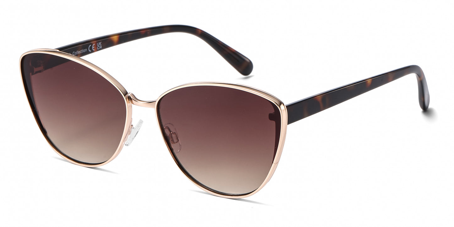 FC 6613 - Fashion Metal Cat Eye Sunglasses