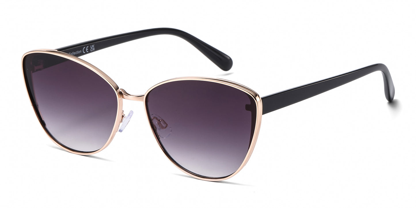 FC 6613 - Fashion Metal Cat Eye Sunglasses