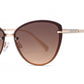 FC 6614 - Rimless Classic Cat Eye Metal Sunglasses