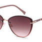 FC 6614 - Rimless Classic Cat Eye Metal Sunglasses