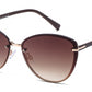 FC 6614 - Rimless Classic Cat Eye Metal Sunglasses