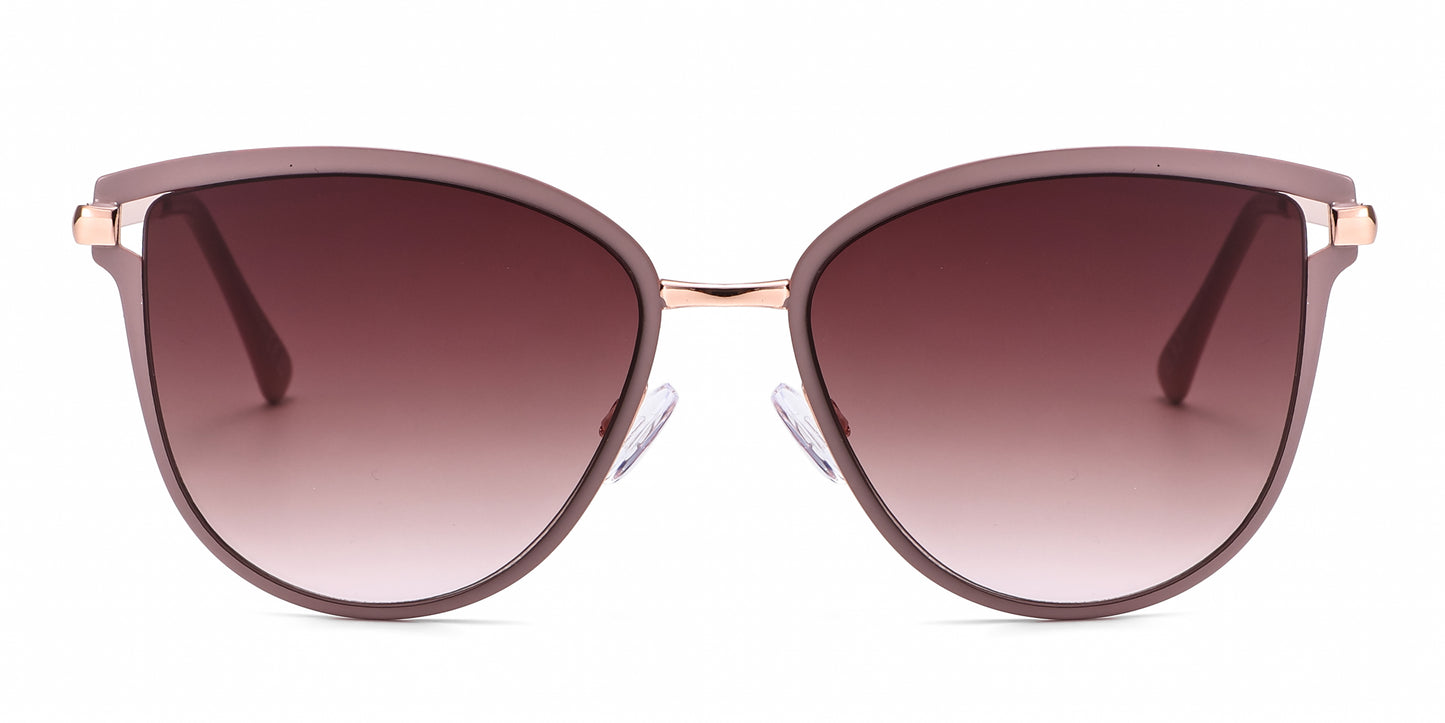 FC 6615 - Metal Cat Eye Butterfly Sunglasses