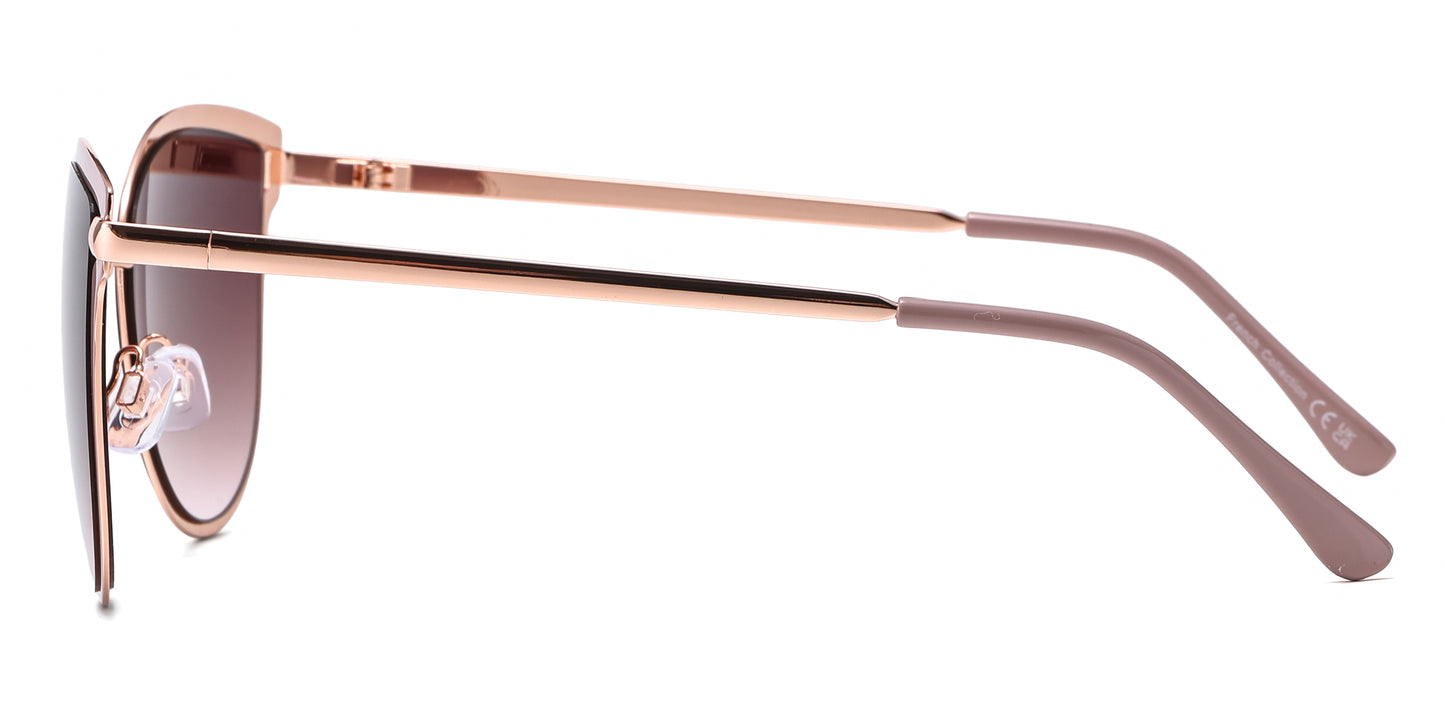 FC 6615 - Metal Cat Eye Butterfly Sunglasses