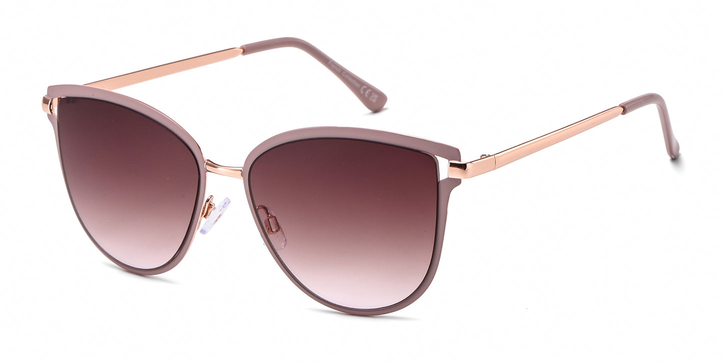 FC 6615 - Metal Cat Eye Butterfly Sunglasses