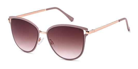FC 6615 - Metal Cat Eye Butterfly Sunglasses